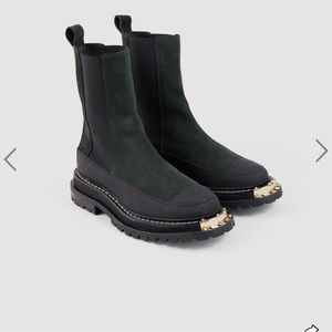 Sandro Leather Chelsea boots with notched sole